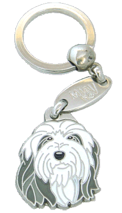 BEARDED COLLIE - Medagliette per cani, medagliette per cani incise, medaglietta, incese medagliette per cani online, personalizzate medagliette, medaglietta, portachiavi